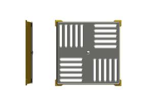 Dispositivo Caixilho 30 x 30cm em Latão e Inox para Piscinas de Alvenaria - Inaqua