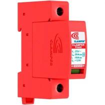 Dispositivo Contra Surtos Elétricos Clamper Front Mini 20KA, 275V, Limitador de Tensão Desconexão Térmica, Monopolar, Vermelho Dispositivo Contra Surtos Elétricos Clamper Front Mini 20KA, 275V, Limitador de Tensão Desconexão Térmica, Monopolar, Vermelho