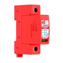 Dispositivo Contra Surtos Elétricos Clamper Front Mini 45KA, 275V, Limitador de Tensão + Desconexão Térmica, Monopolar, Vermelho - 19118
