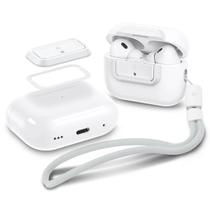 Dispositivo de bloqueio Spigen Lock Fit M para AirPods Pro, capa branca