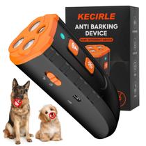 Dispositivo de dissuasão de latidos de cães KECIRLE com ultrassom 3X, recarregável