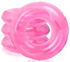 Dispositivo de flutuação de água FYSUIMU, 4 peças de anéis de natação rosa de 89 x 36 cm