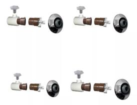 Dispositivo De Hidromassagem Pratic Inox 50mm 4 Pç Piscina - RR