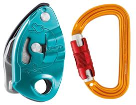 Dispositivo de segurança PETZL GRIGRI com mosquetão Sm'D Twist-Lock