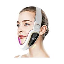 Dispositivo De Terapia Facial Com LED Para Lifting, Massageador Vibratório Aquecido Para Redução De
