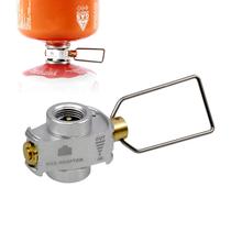 Dispositivo de transferência de combustível para mochila Adaptador de recarga de vasilha de gás