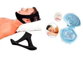 Dispositivo Dilatador Nasal Anti-ronco+faixa 3 Pontas Preta Dispositivo Dilatador Nasal Anti-ronco+faixa 3 Pontas Preta