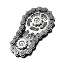 Dispositivo Giratório Antiestresse De Metal Silencioso Com Disco Dentado, Fidget Spinner E