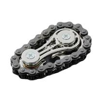 Dispositivo Giratório Antiestresse Fidget Spinner De Metal Silencioso Com Disco Dentado