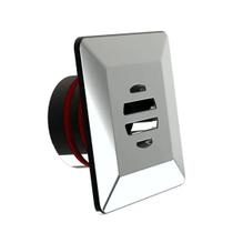 Dispositivo inox 316 nível quadrado premium 50mm global