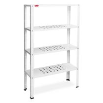 Dispositivo Para Câmara Fria Imeca Fit 110x40x180cm Estante 4 Níveis Perfurados Pintura Epóxi 6072 Dispositivo Para Câmara Fria Imeca Fit 110x40x180cm Estante 4 Níveis Perfurados Pintura Epóxi 6072