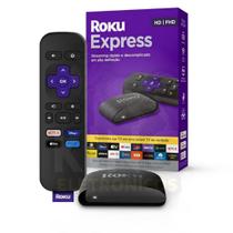 Dispositivo Streaming Roku Express 4K HDR Ultra HD TV Box Compacta WiFi HDMI Controle Remoto Transforma sua TV em Smart