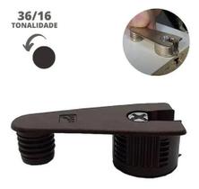 Dispositivo Vb 36/19 Marrom Para Chapa 18 Mm + Parafusos (Kit Com 100 Un)