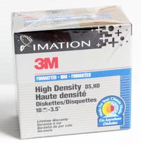 Disquetes Imation 3.5DS/HD PC de 1,44 MB IBM pré-formatados
