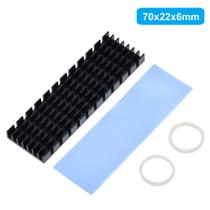 Dissipador De Calor 6mm Para Ssd M2 Ngff 2280mm Alumínio + Thermalpad Dissipador De Calor 6mm Para Ssd M2 Ngff 2280mm Alumínio + Thermalpad