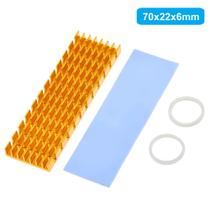 Dissipador De Calor 6mm Para Ssd M2 Ngff 2280mm Alumínio + Thermalpad Dissipador De Calor 6mm Para Ssd M2 Ngff 2280mm Alumínio + Thermalpad