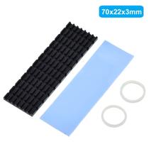 Dissipador De Calor Ssd M2 Ngff 2280mm Alumínio + Thermalpad - 3MM Dissipador De Calor Ssd M2 Ngff 2280mm Alumínio + Thermalpad - 3MM