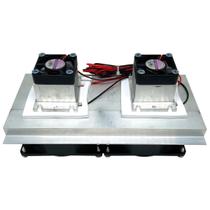 Dissipador termoelétrico duplo sistema de refrigeração, potência 120 watts 10a alim. 12 volts (k7)