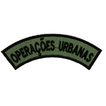 Distintivo Semicircular Bordado de Baixa Visibilidade - Manicaca OPERAÇÕES URBANAS Distintivo Semicircular Bordado de Baixa Visibilidade - Manicaca OPERAÇÕES URBANAS