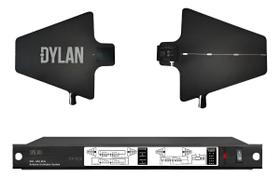 Distribuidor De Antena Dylan Da 800 P/ Microfones Sem Fio Cor Preto Distribuidor De Antena Dylan Da 800 P/ Microfones Sem Fio Cor Preto