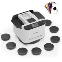 Distribuidor e embaralhador automático de cartas DrawPies 2 em 1 com 8 controles remotos