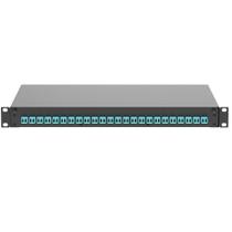 Distribuidor Interno Óptico DIO Articulado 24 LC Adaptadores Duplex Completo MM 1U Aqua Panduit - FD1W24AQDLCZ