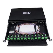 Distribuidor optico d.i.o 48fo completo conector sc apc