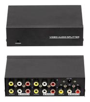 Distribuidor Rca Audio Video Composto 1X4 Portas Divisor