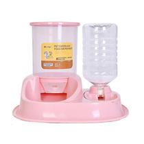 Distribuidores de alimentos tigela de gato de estimação alimentadores automáticos para gatos fonte de água de gato de grande capacidade dispensador de comida para animais de estimação garrafa filhote