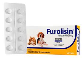 Diurético Furolisin 20mg Cães E Gatos - Vetnil