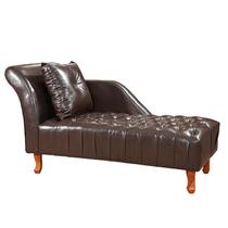 Divã Chesterfield Anna Recamier 160cm Via Encanto Marrom Lado Esquerdo Divã Chesterfield Anna Recamier 160cm Via Encanto Marrom Lado Esquerdo