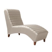 Divã Longue Chaise Pés Madeira Freud Zari