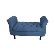 Divã Recamier Barcelona - 1,00 Suede - Azul Marinho Divã Recamier Barcelona - 1,00 Suede - Azul Marinho