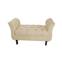 Divã Recamier Barcelona - 1,20 Suede - Bege