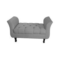 Divã Recamier Barcelona - 1,20 Suede - Cinza Divã Recamier Barcelona - 1,20 Suede - Cinza