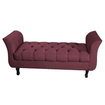Divã Recamier Barcelona - 1,60 Suede - Vinho Divã Recamier Barcelona - 1,60 Suede - Vinho