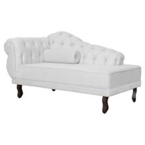Divã Recamier Capitonê Larissa 150cm - Lado Direito - Várias Cores - Ds Estofados
