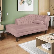 Diva Recamier Diana 185cm Lado Esquerdo Linho - Doce Sonho Móveis