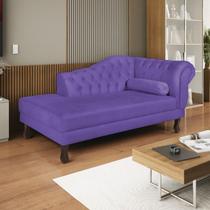 Diva Recamier Dora 130cm Lado Esquerdo Corano Roxo