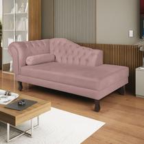 Diva Recamier Dora 160cm Lado Direito Linho Rosa Rosê Diva Recamier Dora 160cm Lado Direito Linho Rosa Rosê