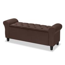 Divã Recamier Estofado Capitonê 1.50 Para Cama Queen Dubai Várias Cores - LH Móveis