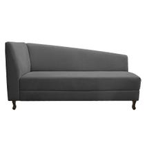 Diva Recamier Heitor 185cm Lado Direito Linho - Doce Sonho Móveis