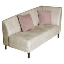 Diva Recamier Heitor 185cm Lado Esquerdo Linho Bege - Amarena Móveis