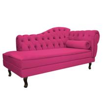 Divã Recamier Juliana Lado Esquerdo 120cm Suede Pink - Amarena Móveis