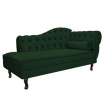Divã Recamier Juliana Lado Esquerdo 120cm Suede Verde - Amarena Móveis