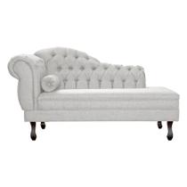 Divã Recamier Larissa Lado Direito Linho Cores - DS Estofados