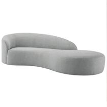 Divã Recamier Orgânico França 180cm Lado Direito Bouclé - Amarena Moveis