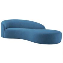 Divã Recamier Orgânico França 180cm Lado Direito Linho - ADJ Decor