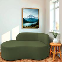 Divã Recamier Orgânico Tokyo 180cm Lado Esquerdo Linho