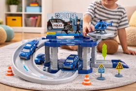 Diversão Completa e Criatividade Sem Limites: Brinquedo Pista Estação Infantil com 16 Peças Sortidas Diversão Completa e Criatividade Sem Limites: Brinquedo Pista Estação Infantil com 16 Peças Sortidas